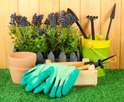 Green waste collected for composting during a landscaping job